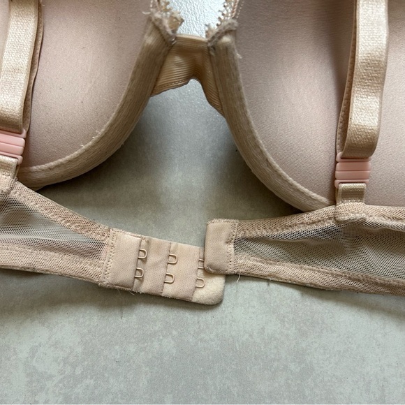 Elegant Lace Underwire Bra - Tan - Picture 7 of 10